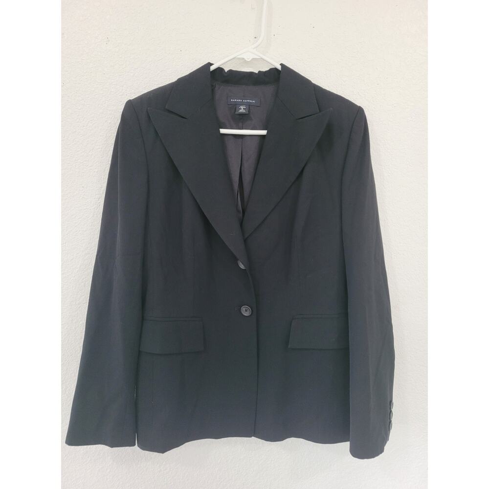 Banana Republic Women's Black‎ Stretch Blazer size 8 #10